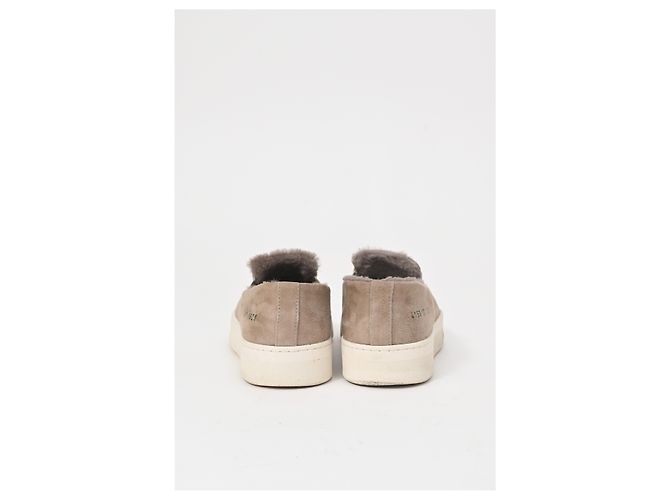 Autre Marque Sneakers Slip On Common Projects 35mm con shearling in suede marrone Rosso - vista 13