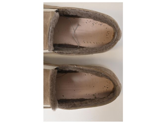 Autre Marque Sneakers Slip On Common Projects 35mm con shearling in suede marrone Rosso - vista 19