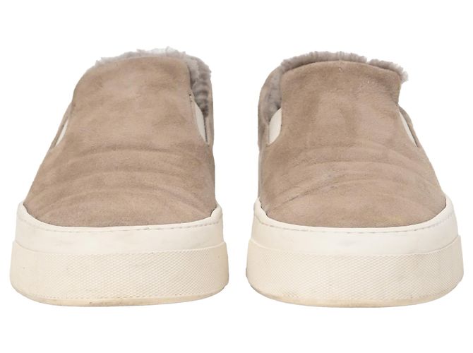 Autre Marque Sneakers Slip On Common Projects 35mm con shearling in suede marrone Rosso - vista 2