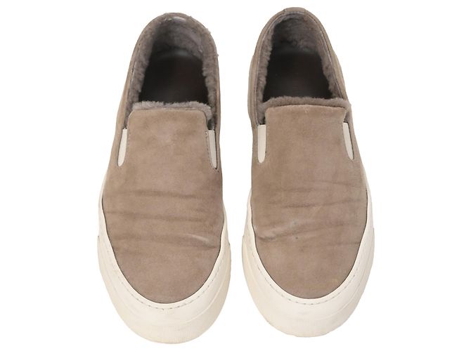 Autre Marque Sneakers Slip On Common Projects 35mm con shearling in suede marrone Rosso - vista 5