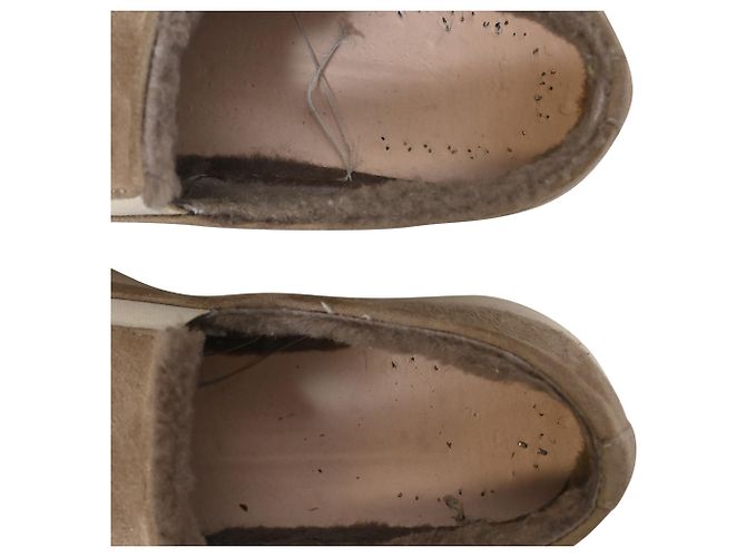 Autre Marque Sneakers Slip On Common Projects 35mm con shearling in suede marrone Rosso - vista 9