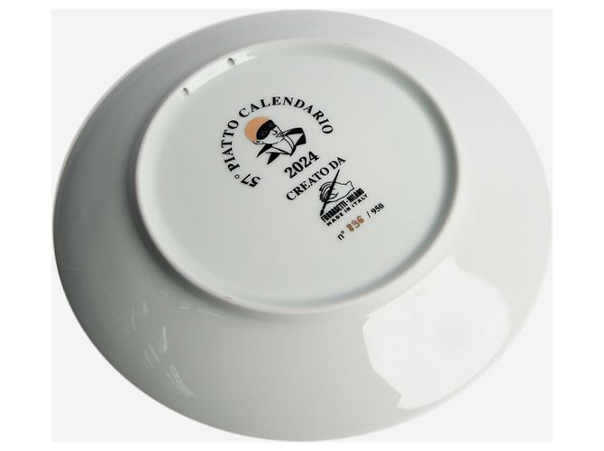Fornasetti Plaque de calendrier blanche 2024 - vue 2