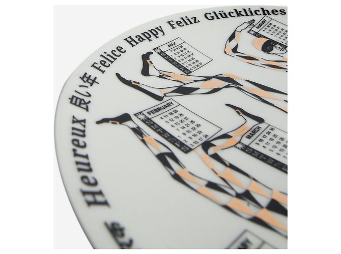Fornasetti Plaque de calendrier blanche 2024 - vue 3