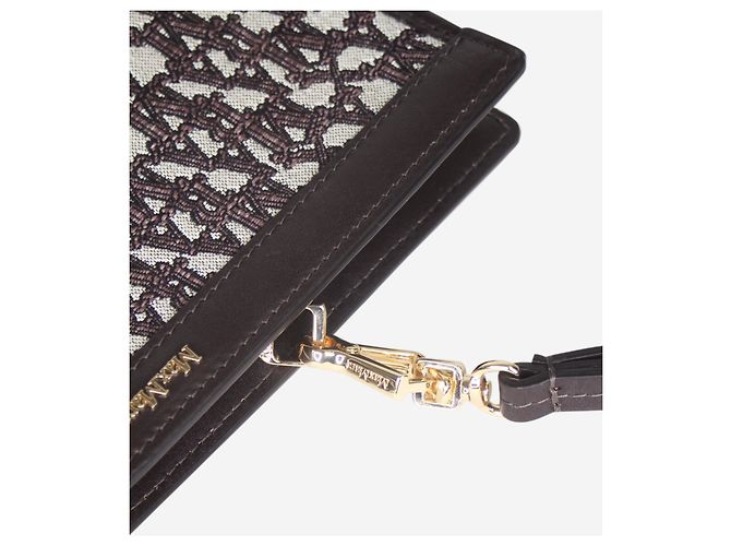 Max Mara Borsa a mano in jacquard marrone - vista 11