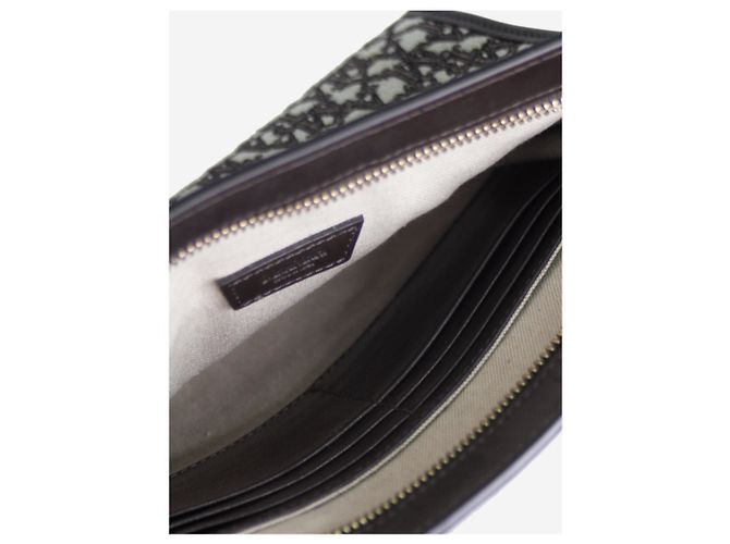 Max Mara Borsa a mano in jacquard marrone - vista 4