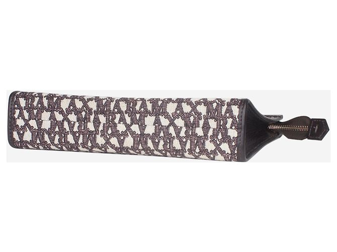 Max Mara Borsa a mano in jacquard marrone - vista 5