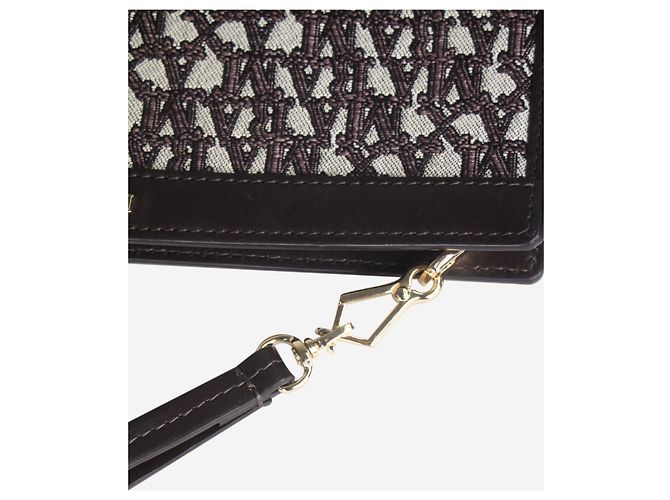 Max Mara Borsa a mano in jacquard marrone - vista 6