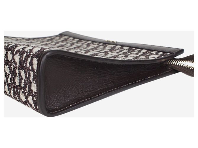 Max Mara Borsa a mano in jacquard marrone - vista 8