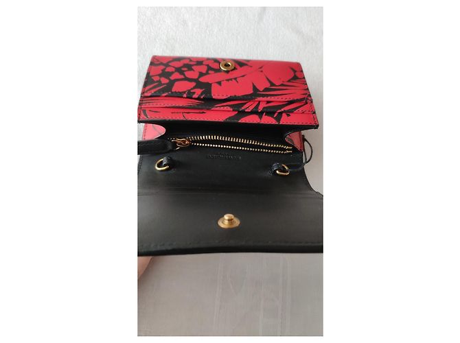 CARTERA DE CUERO SAINT LAURENT CON CORREA DE CADENA. Multicolor - vista 4