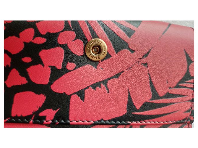 CARTERA DE CUERO SAINT LAURENT CON CORREA DE CADENA. Multicolor - vista 8