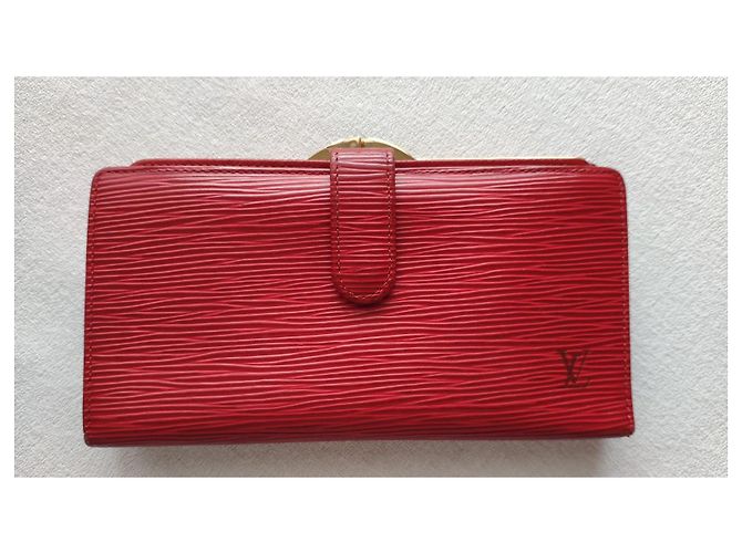 CARTERAS DE CUERO LOUIS VUITTON. Roja - vista 2
