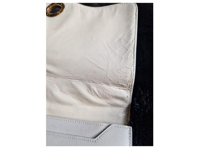 Borsa Hermès boutonnière Bianco Crema Bianco sporco Gold hardware - vista 13