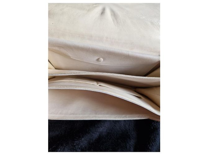 Borsa Hermès boutonnière Bianco Crema Bianco sporco Gold hardware - vista 15