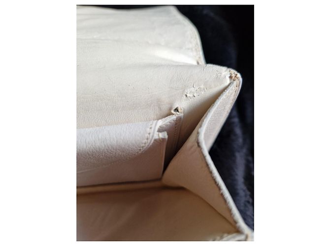 Borsa Hermès boutonnière Bianco Crema Bianco sporco Gold hardware - vista 17