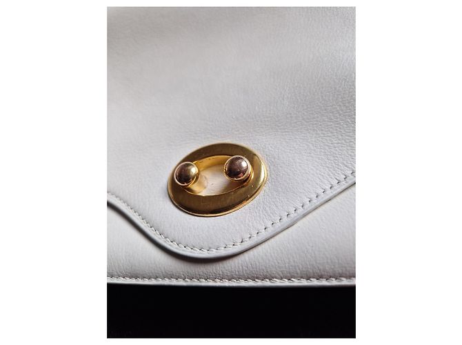 Borsa Hermès boutonnière Bianco Crema Bianco sporco Gold hardware - vista 6