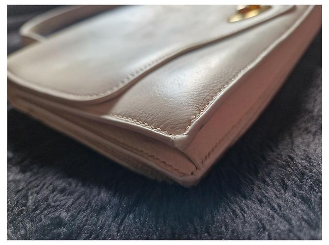 Borsa Hermès boutonnière Bianco Crema Bianco sporco Gold hardware - vista 8