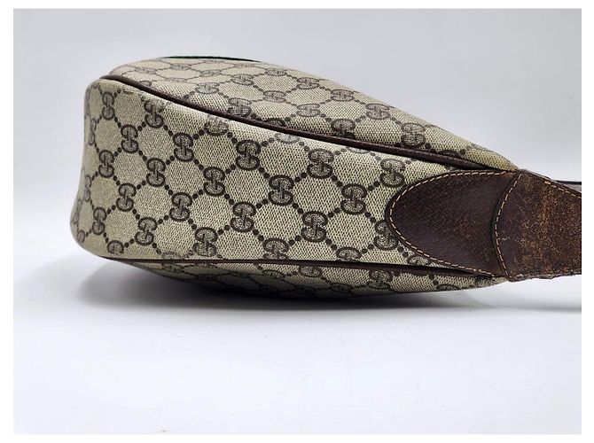 Borsa a spalla incrociata Gucci GG Ophidia Dome Beige - vista 10