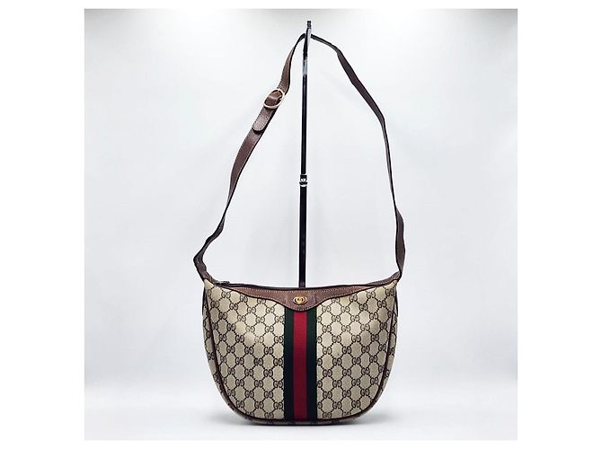 Borsa a spalla incrociata Gucci GG Ophidia Dome Beige - vista 3