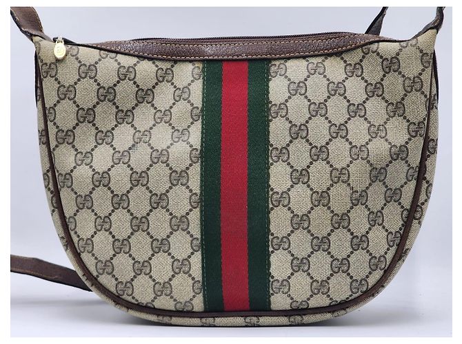 Borsa a spalla incrociata Gucci GG Ophidia Dome Beige - vista 4