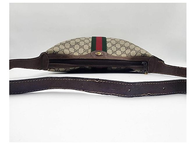 Borsa a spalla incrociata Gucci GG Ophidia Dome Beige - vista 7