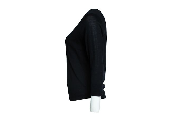 Paul & Joe, top nero con scollo a V - vista 2