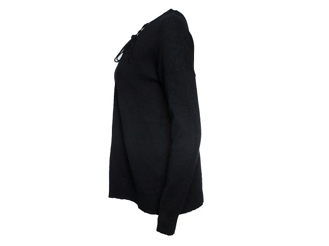 The Kooples, schwarzes Schnüroberteil - Ansicht 3