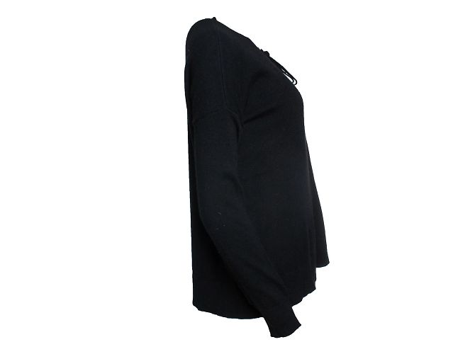 The Kooples, schwarzes Schnüroberteil - Ansicht 4