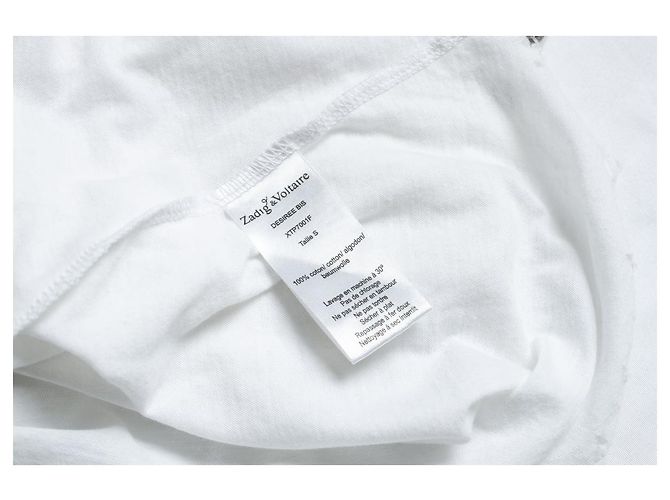 Zadig & Voltaire, top blanco Desiree bis - vista 6