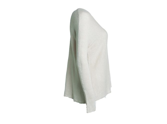 Vince, top de punto en v beige - vista 4