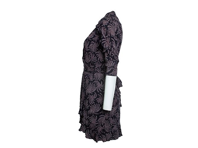 Ba&sh Corazon Blumendruckkleid Lila - Ansicht 2