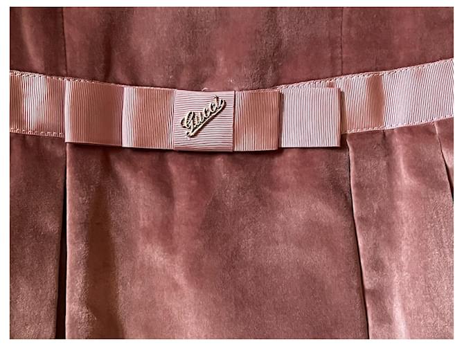 Gucci Samtkleid rosa Pink - Ansicht 6