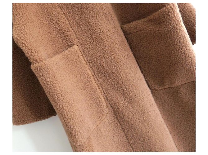 Autre Marque Abrigo de osito de peluche sintético Cloud Walk de Apiece Apart Camello - vista 4