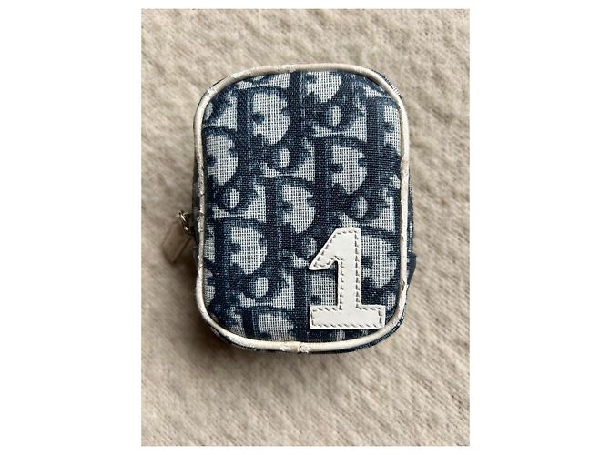 Piccola borsa Christian Dior Blu navy - vista 2