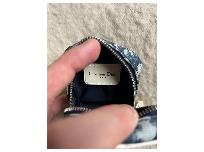 Piccola borsa Christian Dior Blu navy - vista 6