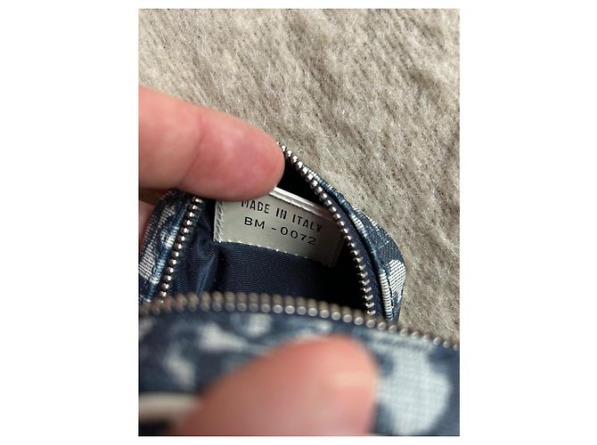 Piccola borsa Christian Dior Blu navy - vista 9
