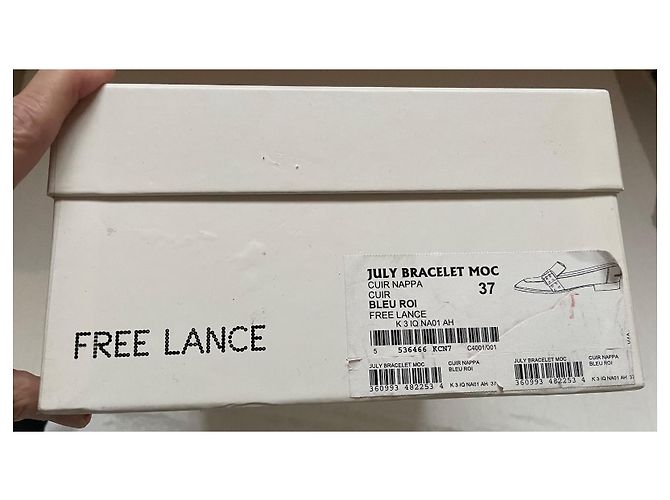 Mocassini Free Lance in pelle blu Taglia 37 - vista 11