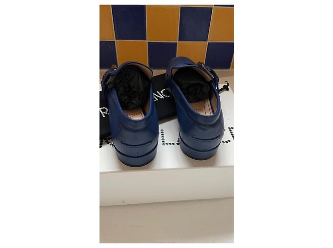 Mocassini Free Lance in pelle blu Taglia 37 - vista 5