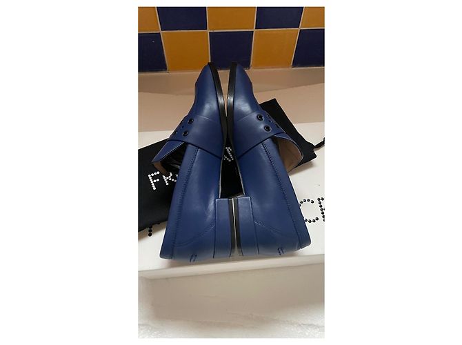 Mocassini Free Lance in pelle blu Taglia 37 - vista 6