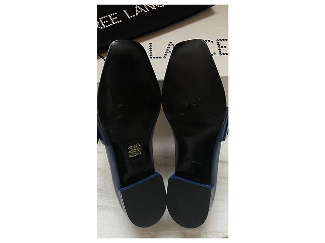Mocassini Free Lance in pelle blu Taglia 37 - vista 7