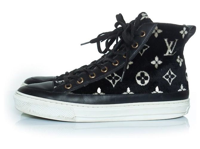 Louis Vuitton Stellar Monogram Samt Sneaker Schwarz - Ansicht 2