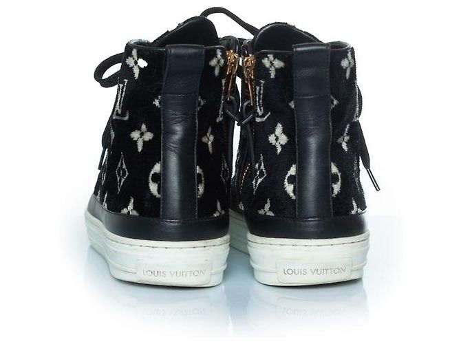 Louis Vuitton Stellar Monogram Samt Sneaker Schwarz - Ansicht 3