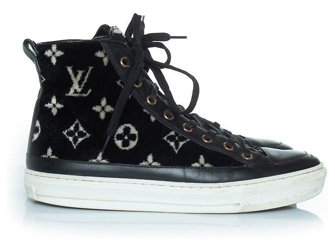 Louis Vuitton Stellar Monogram Samt Sneaker Schwarz - Ansicht 4