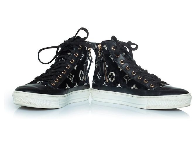 Louis Vuitton Stellar Monogram Samt Sneaker Schwarz - Ansicht 5