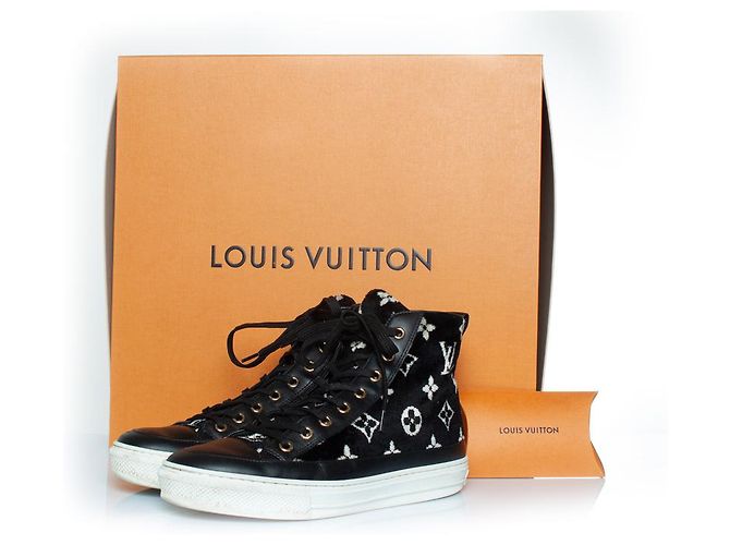 Louis Vuitton Stellar Monogram Samt Sneaker Schwarz - Ansicht 6