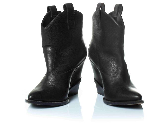 Giuseppe Zanotti Stiefel mit verstecktem Plateau und Stern Schwarz - Ansicht 3