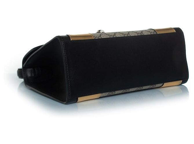 Borsa a mano Gucci Supreme monogramma Osiride Marrone - vista 5