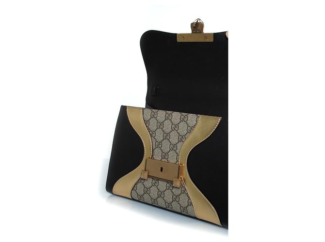 Borsa a mano Gucci Supreme monogramma Osiride Marrone - vista 6