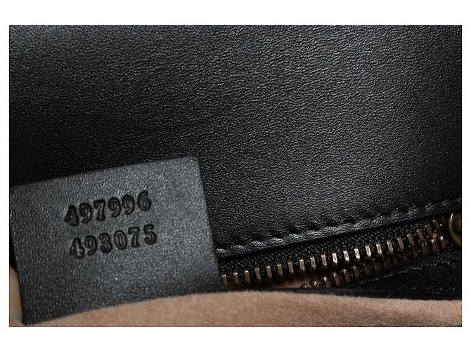 Borsa a mano Gucci Supreme monogramma Osiride Marrone - vista 8