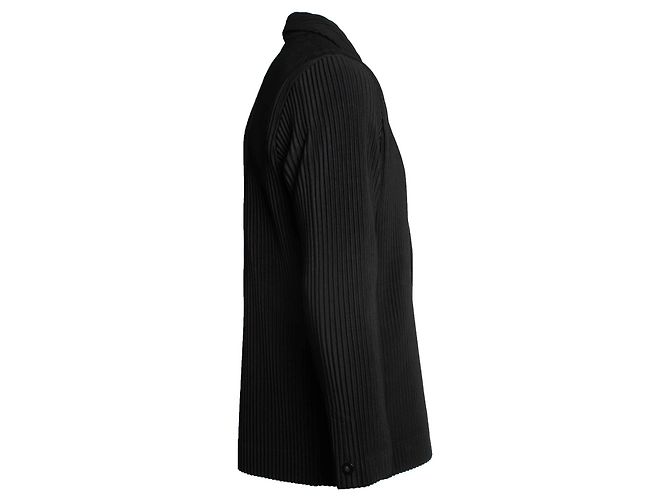 Issey Miyake pleated blazer in black - view 3