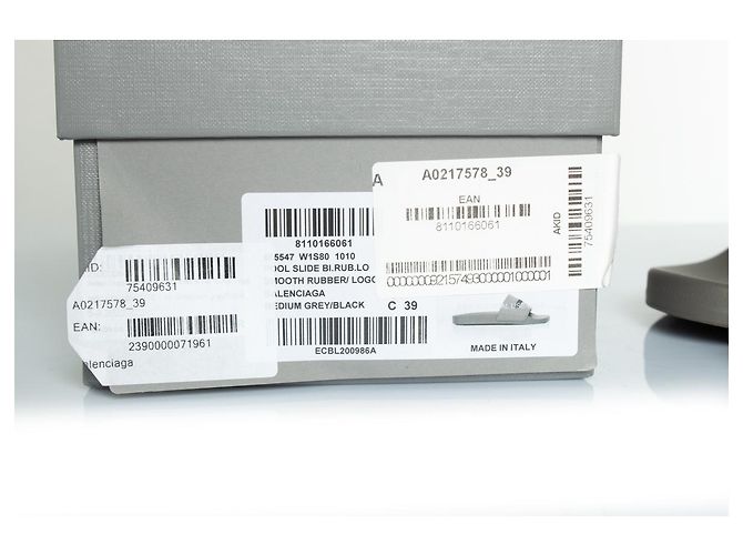 Infradito Balenciaga bi.rub.lo grigie Grigio - vista 9